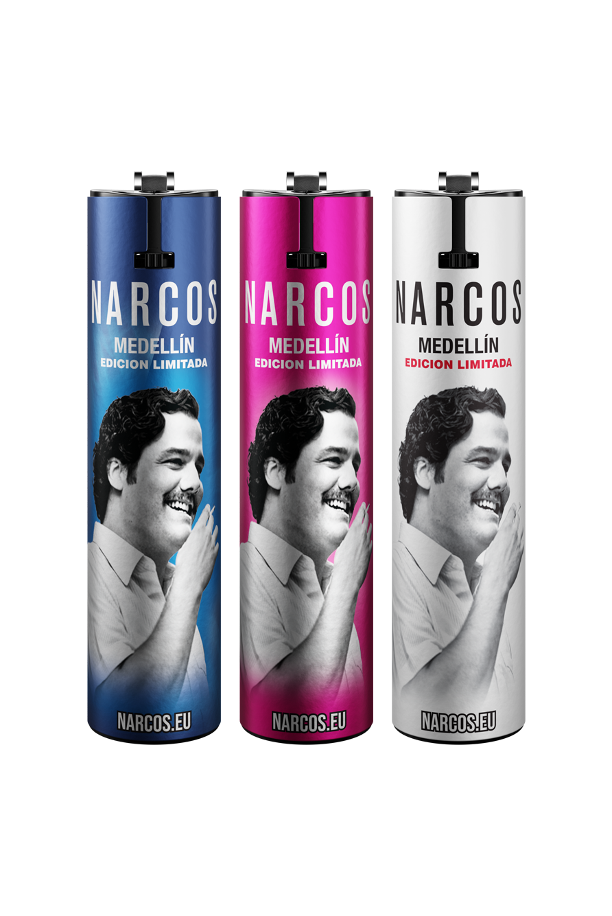 Narcos Feuerzeuge Premium metal editon 24 stk