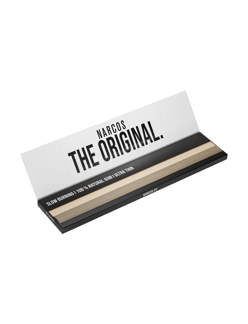 Narcos King Size slim brown + tips (Display 24 pieces)