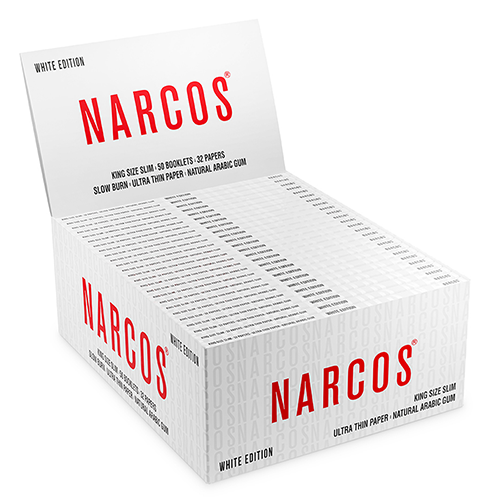 10x Narcos King Size slim white edition