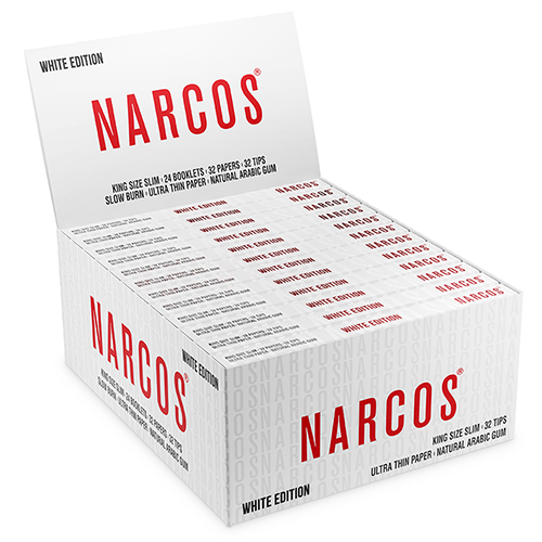 10x Narcos King Size slim white edition