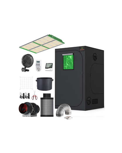 MyGanja24 Pro LED Growbox Komplettset 120x120x200cm