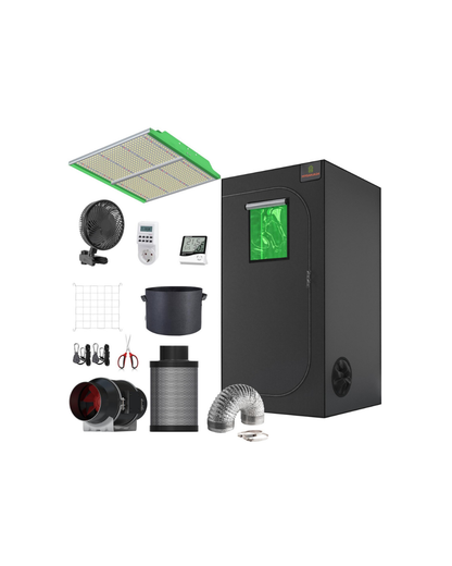 MyGanja24 Pro 200W LED Growbox Komplettset 80x80x180cm