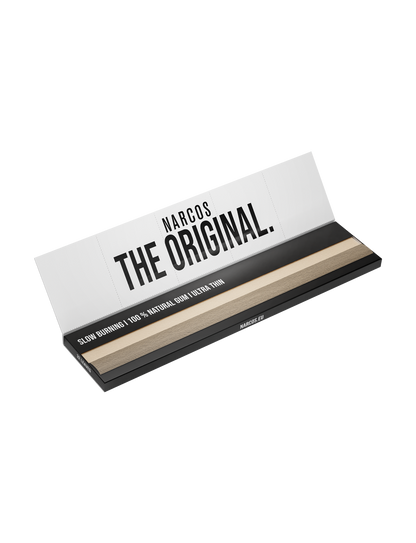 Narcos King Size slim brown + tips (Display 24 pieces)