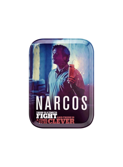 Narcos Geschenkset small – Pablo Edition | Metall-Tray, Grinder, Feuerzeug, Tips & Papers
