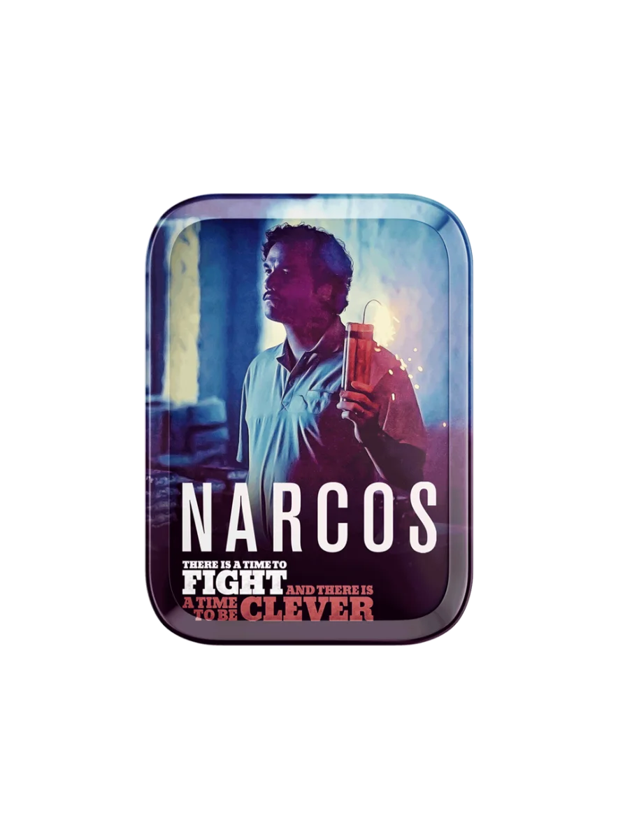 Narcos Geschenkset small – Pablo Edition | Metall-Tray, Grinder, Feuerzeug, Tips & Papers