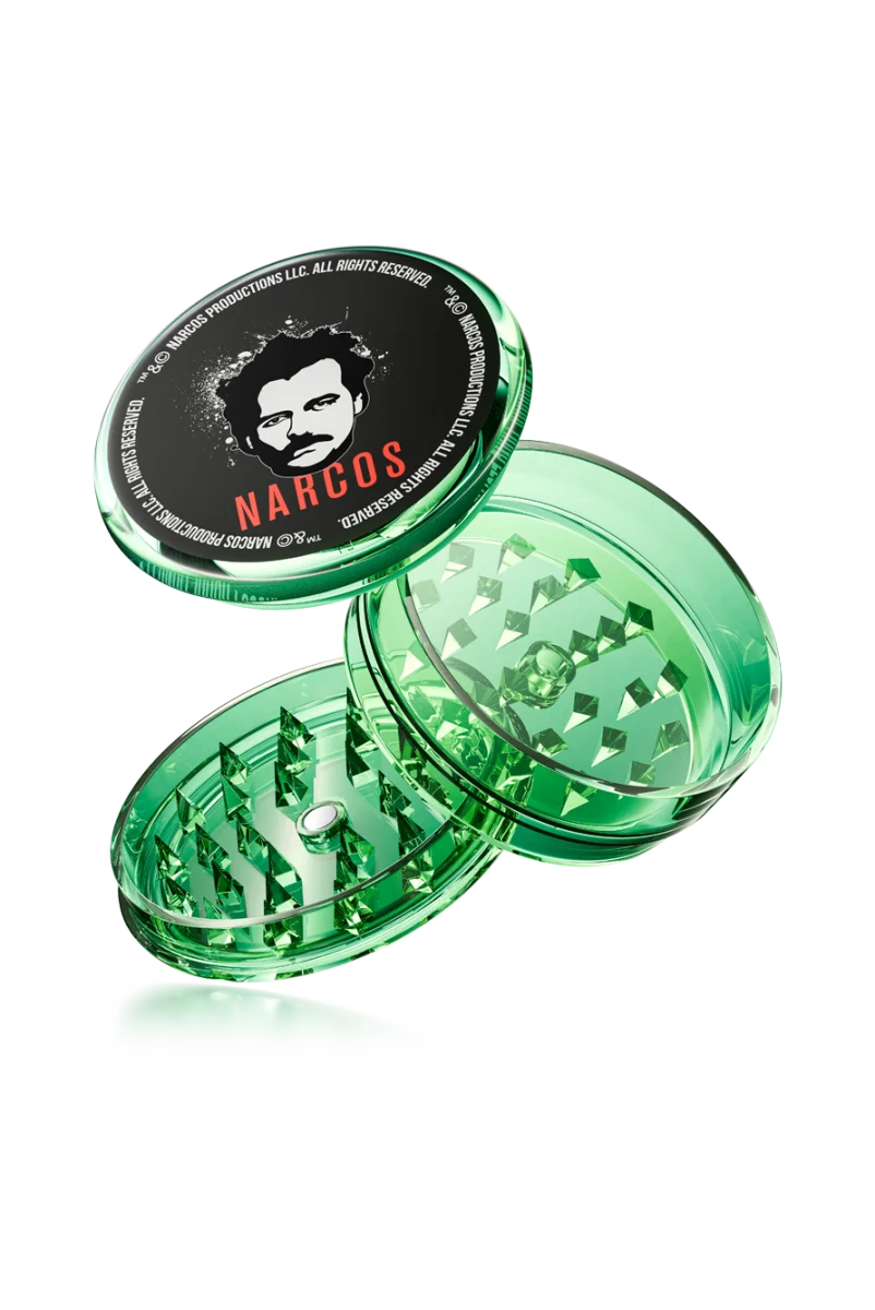 Narcos Geschenkset – Rosa Tray Edition | Grinder, Feuerzeug, Filtertips & Papers