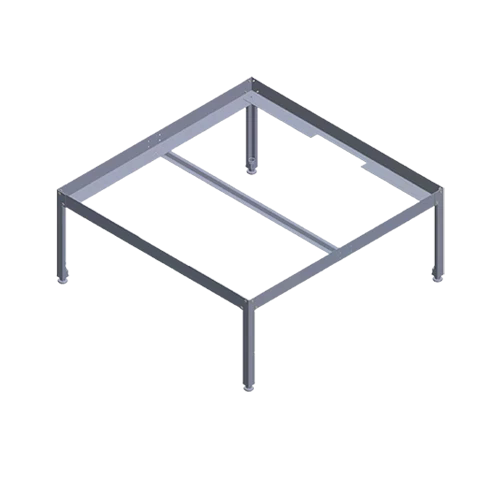 Metal grow table 80 x 80 cm